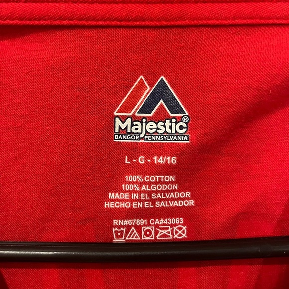 Majestic unisex Washington nationals short sleeve tshirt size large - Picture 3 of 6